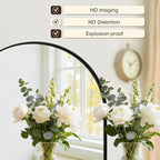 Vanity Bathroom Mirror for Wall, Arched Metal Frame for Bedroom, Living Room - Image 2