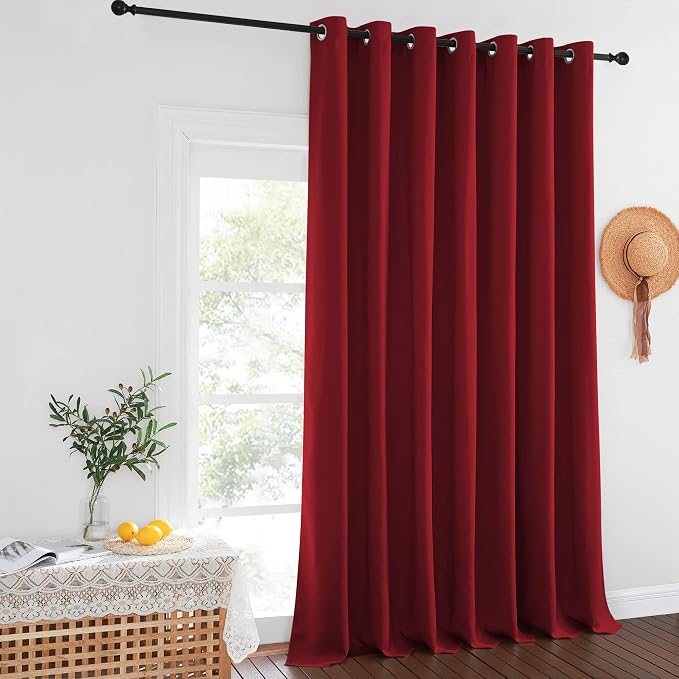 NICETOWN Patio Door Curtain Sound Blocking, Bedroom Privacy Room Divider Curtain - Image 8