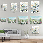 EOBTAIN Zen Flower Canvas Wall Art Bathroom Butterfly and Water Lily Stone - Image 9