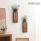 Wood Wall Planter Set of 2, Wood Wall Pocket - Image 2