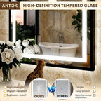 Antok 60X30 LED Bathroom Mirror - Image 5
