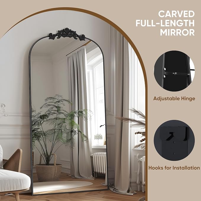Antok Arched Full Length Mirror, Full Body Mirrors - Image 5