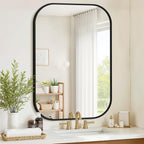 Bathroom Mirror for Wall, HD Reflection Shatterproof Mirror for Living Room by Unknown