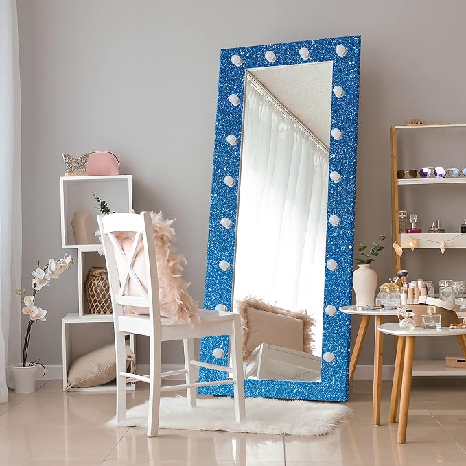 CRE8TIVE Blue Glitter Wallpaper Border Peel and Stick Wall Border Decorative - Image 4
