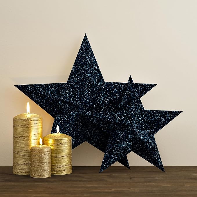 CRE8TIVE Black Blue Glitter Wallpaper Stick and Peel 8"x354" Glitter Wallpaper - Image 4