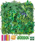 Artificial Grass Wall Panels for Indoor Outdoor, 16 Pack 20"x20", Boxwood Panels by Sturdon