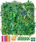 Artificial Grass Wall Panels for Indoor Outdoor, 16 Pack 20"x20", Boxwood Panels by Sturdon