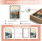 AKWISH Mountain Canvas Wall Art Set of 3, Boho Watercolor Poster Prints - Image 5