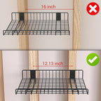 2 Pack Garage Wall Shelf, Wall Mounted Storage Shelves, Heavy Duty Metal Shelves - Image 7
