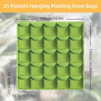 LITLANDSTAR Planter, 25 Pockets Hanging Vertical Wall Bag, Indoor-Outdoor Use - Image 2
