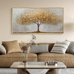 Gold Framed Tree of Life Wall Art, Large Modern Canvas Prints Paintings Artwork - Image 3