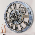 The B-Style Large Wall Clock 24 inch Moving Gear Wall Clock Oversized Vintage by TheB-StyleTB
