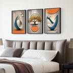 Framed Modern Large Wall Art, Bright Style Paintings Artwork - Image 2