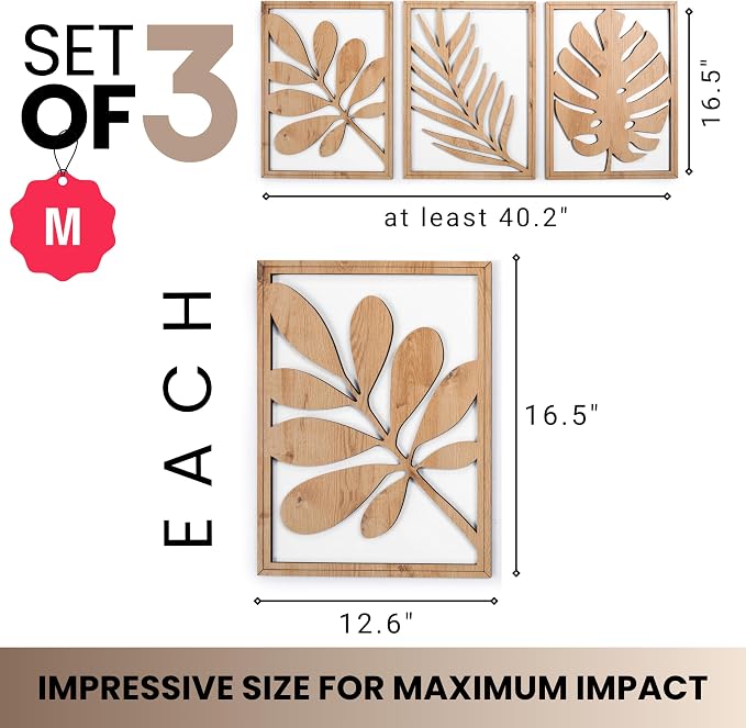 qmmp Modern Wooden Wall Sculptures - Image 2
