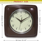Infinity Instruments Square Retro Wall Clock - Image 7