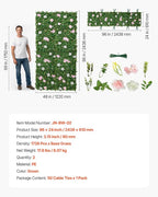 VEVOR Artificial Luxury‌ Flower Wall Backdrop, Each Panel 2 x 8 ft, Gorgeous 3D - Image 7