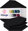 Acoustic Panels 12-Pack Soundproof Wall Panels 12"X10.4"X0.4" Sound Panels High by EkkogoAcousticPanels