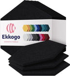 Acoustic Panels 12-Pack Soundproof Wall Panels 12"X10.4"X0.4" Sound Panels High by EkkogoAcousticPanels