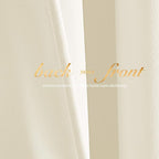 NICETOWN Ivory White Velvet Curtains 90" Length 42" Wide, Luxury and Thick - Image 5