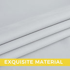 NICETOWN Room Darkening Draperies Curtains Panels, 2 Panels Greyish White W52 x - Image 7