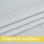 NICETOWN Room Darkening Draperies Curtains Panels, 2 Panels Greyish White W52 x - Image 5