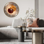 Ergocar Wall Clock, Art Deco Wall Clock, Non-Ticking Silent Modern Metal Wall - Image 2