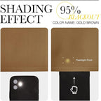 NICETOWN Gold Brown Curtain 84 inch Long - Image 7