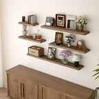 BGMG Wood Floating Shelves for wall 18 inch, Distressed Rustic Wooden Wall - Image 4