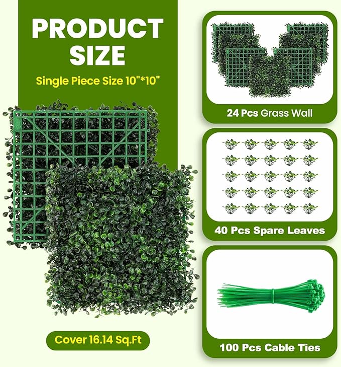KASZOO Artificial Grass Wall Panel - Image 2