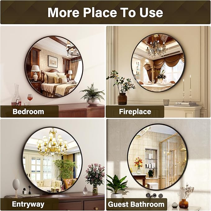 XRAMFY 36 Inch Round Mirror - Image 5