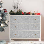 CHIHUT 15.7''x236'' Silver Glitter Contact Paper Peel and Stick Wallpaper - Image 6