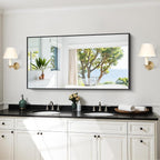 KOCUUY Black Bathroom Mirror, 24x48 Inch Rectangle Mirror - Image 2