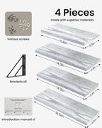 BAYKA Wall Shelves for Bedroom Decor, Floating Shelves for Living Room Kitchen - Image 6