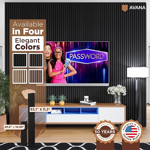 Avana Acoustic Wood Wall Panels – 93.2x11.25 Inch Panels – Fits 94x12 Layout – - Image 7