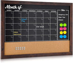 4 THOUGHT Chalkboard Calendar Corkboard Combo by 4Thought