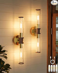 Battery Operated Wall Sconce Set of 2, Modern Cordless Wall Lights by Rayogale