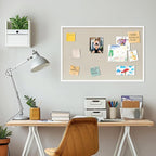 DAHAPYBOO Cork Board with Linen White 2Pack, Bulletin Board 36"x24" Hanging - Image 5