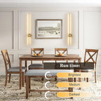 Battery Operated Modern Wall Sconces, Dimmable Wireless Wall Light Set of Two - Image 3