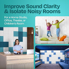Acoustic Panels 12-Pack Soundproof Wall Panels 12"x12"x0.4" Decorative Sound - Image 7