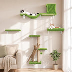 FUKUMARU Cat Wall Shelves, Stable & Safe 5 in 1 Cat Walls Furniture Set by FUKUMARU