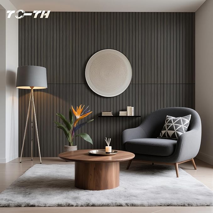 TO-TH Wood-Look Sound Panels, 4 Pack 47.2” x 23.6” Soundproof Wall Panels - Image 6