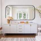 Bathroom Mirror for Wall, Large Bathroom Vanity Mirror for Over Sink 30 x 60 - Image 7