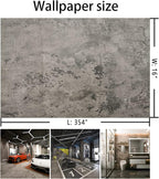 BAYYA Concrete Wallpaper Peel and Stick Grey Cement Contact Paper Industrial - Image 9