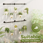 Bamworld Window Plant Hanger Indoor 63in 2PCS Hanging Planters - Image 6