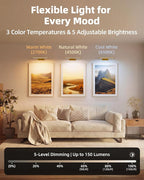 EZVALO Picture Light for Wall, 4800mAh Rechargeable Wireless Remote, Dimmable - Image 4