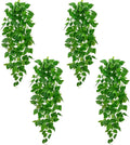 BLEUM CADE 4Pcs Fake Hanging Plants, 9 Branch Artificial Hanging Plant by BLEUMCADE