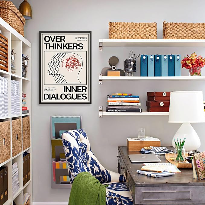 Maximalist Vintage Mental Health Posters Retro Unique Eclectic Wall Art 16x24 - Image 4
