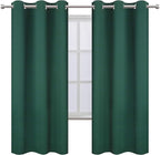 LEMOMO Dark Green Thermal Blackout Curtains/42 x 72 Inch/Set of 2 Panels Room - Image 2
