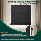 Bamboo Blinds for Interior Windows, Custom Roller Shades for Indoor Window and - Image 4