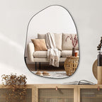 PERFNIQUE Irregular Wall Mirror Asymmetrical Mirror, Decorative Modern Wall by PERFNIQUE